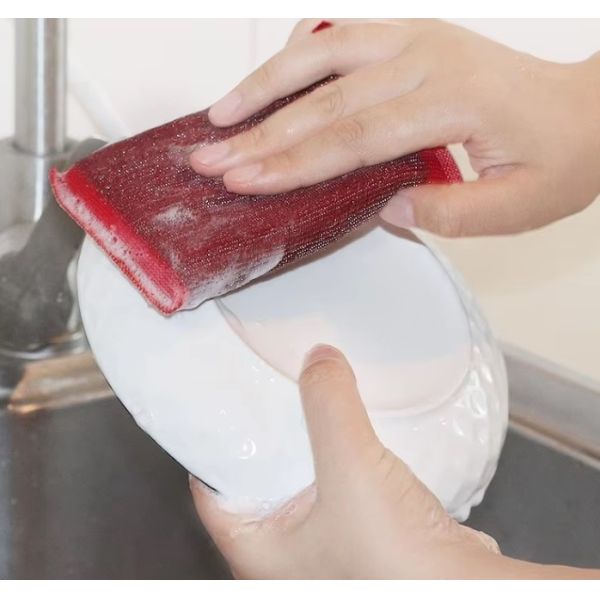 304 Stainless Steel Scrub Brush for Kitchen and Hair Care