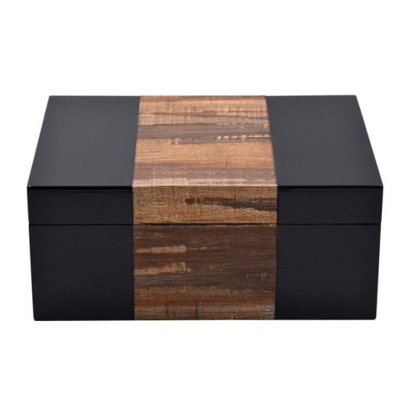 Portable Personalized Cigar Box Handmade Cigar Humidor 50-200 Capacity Cigars With Logo