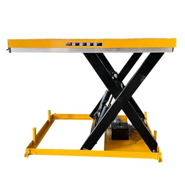 電動シザリリフトテーブル 2 トン固定小型リフティングプラットフォーム