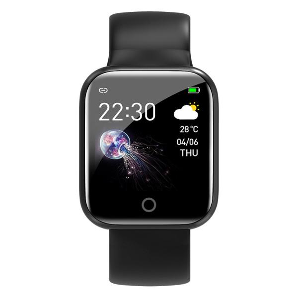 Zinc Alloy Plating 128KB 170mAH Square Shape Smart Watches