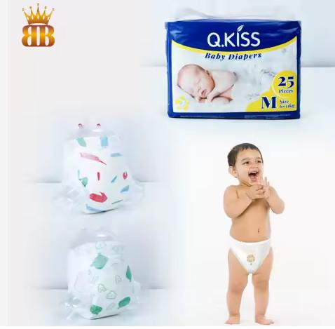 A Grade Disposable Baby Diapers with Magic Tapes