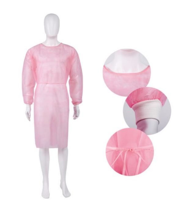 S&J high quality disposable non-woven fabric pp separation gown knit cuff separation gown waterproof separation gown wholesale