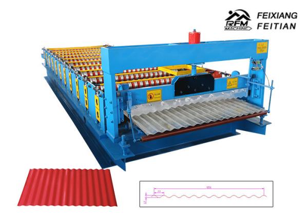 FX850 Color Steel Trapezoidal Corrugated Sheet Roll Forming Machine 380V 50HZ 3P