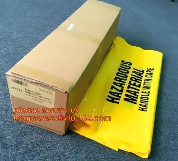 Biohazard Treatment Bags, Sterilized Bags, Disposal Bags, Waste Sacks, Hazardous Waste Bag With Ties
