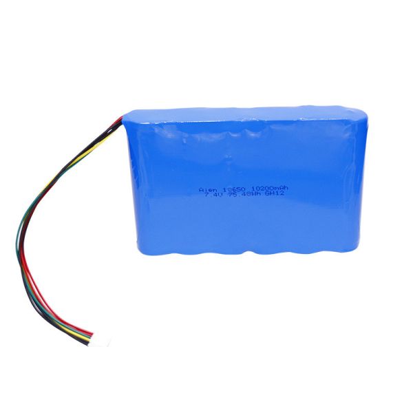 Over Charge Protection | High Discharge 18650 Battery Pack | Custom 7.4V 10200mAh Rechargeable Battery Pack for Surveillance Equipment | Made in China