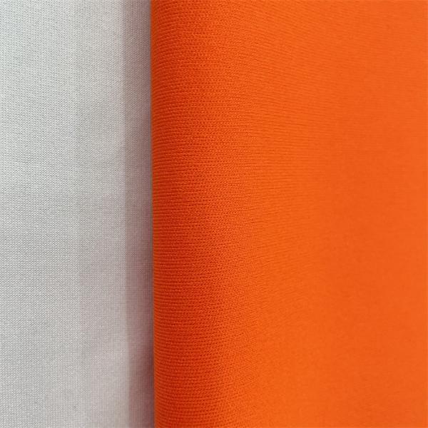 Double Face Fabric Polyester Double Knit Fabric For Garments Yarn Count 75D