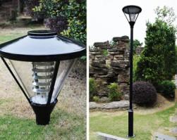 Solar do pátio conduzido ilumina 550mmx500mm Aluminum+PC IP65 E27 substituíveis