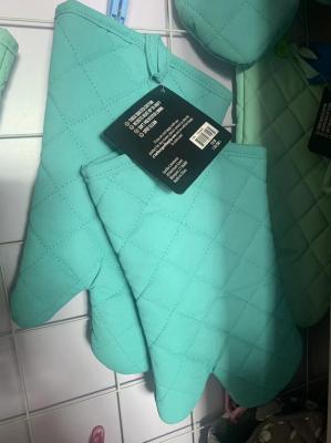A lona de venda quente engrossa o logotipo de Oven Mitt Cutom Size And