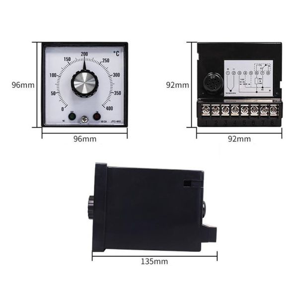 0~400 pointer temperature controller AC220V/110V  mechanical knob thermostat JTC-902