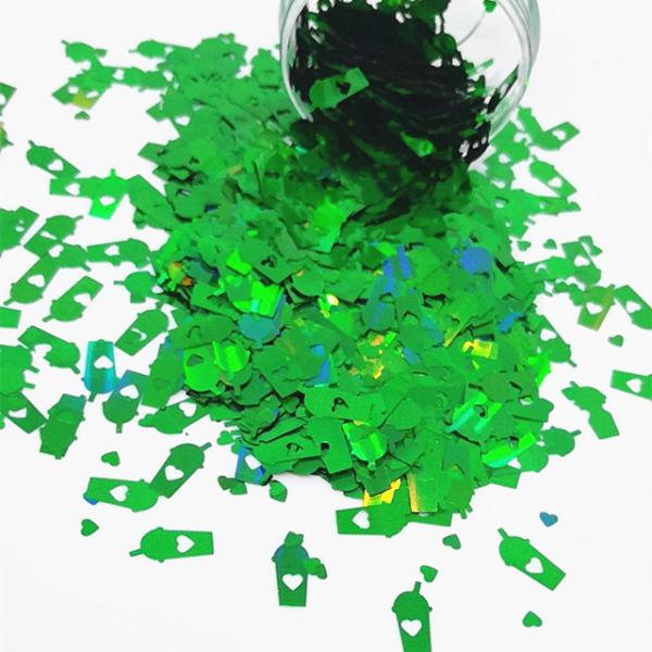 Goblet Glitter Shape Glass Drink Shape Glitter for Wedding Occasion Bulk Cup Glitter Shapes in Bulk