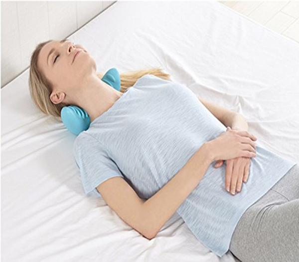 Blue Color Cervical Massage Pillow , Acupressure Massage Pillow Durable Non Deform