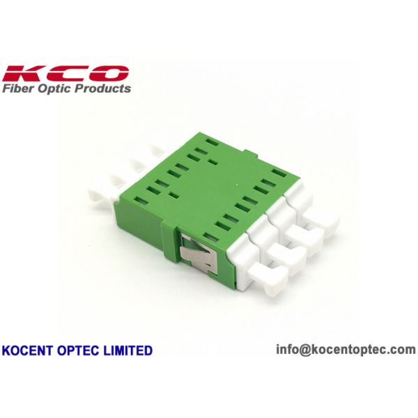 LC APC Quad Fiber Optic Adapter / LC Optical Fiber Coupler