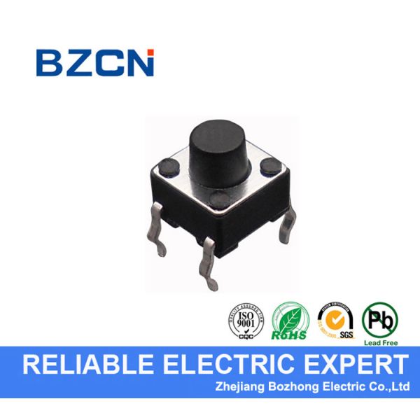 Through Hole Terminal Silent Tactile Switch / SMD Momentary Switch DIP Terminal