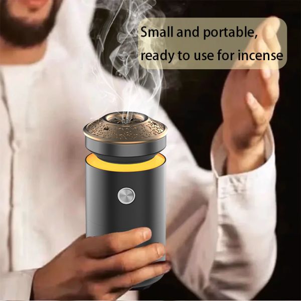 Luxury Alloy Portable Aroma Diffuser With Convenience Ambient Lighting