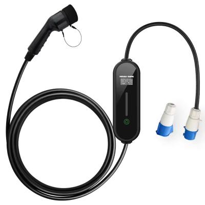 AC TYPE2 32A 7kw Single Phase Car Charger Smart Adjustment Reservation