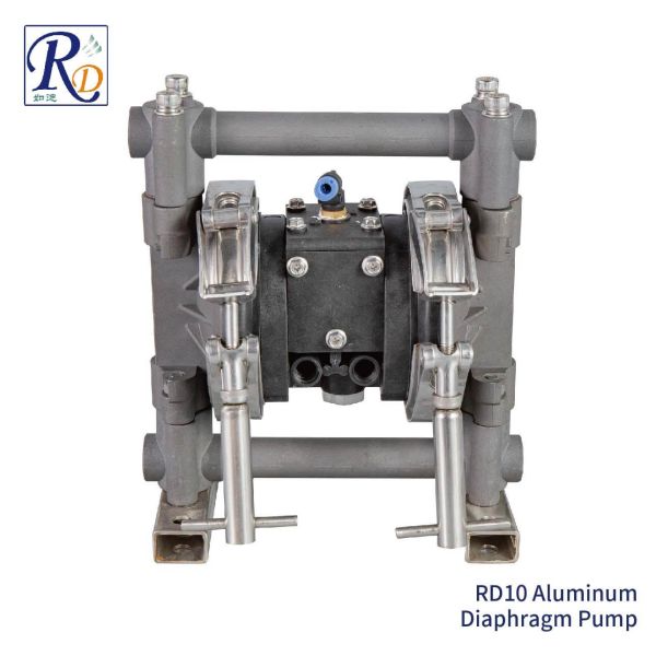 3/8" Air Diaphragm Pump For Sludge Solvents Aluminum