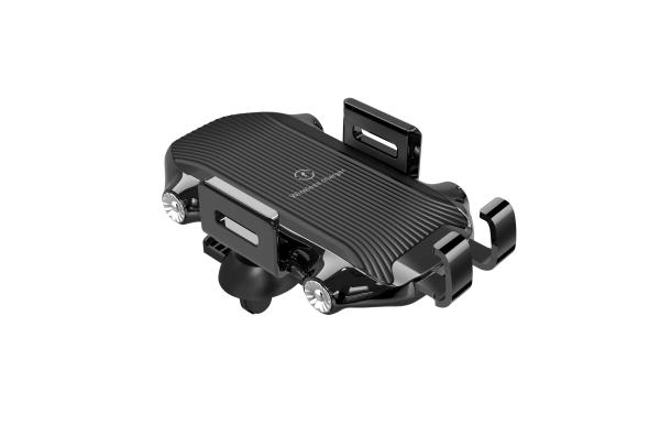 Qi Fast Wireless Car Charger Easy Install With Stylish Automatic Clamping Design