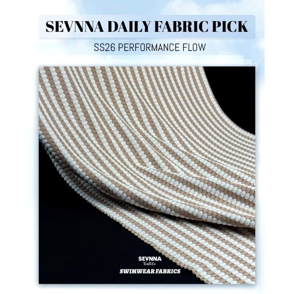 Breathable Recycled Swimwear Fabric 320gsm Quick-Drying Sustainable Fabric for Swimwear Production