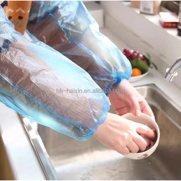 Hubei Haixin Thick and Wear-resistant Sleeve Dustproof  PP Cover Disposable Household Oversleeve Non-woven Sleeve Cage Wholesale
