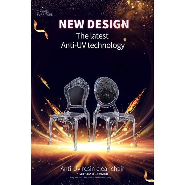 New transparent resin round back bear chiavari chair for wedding banquet hotel outdoor