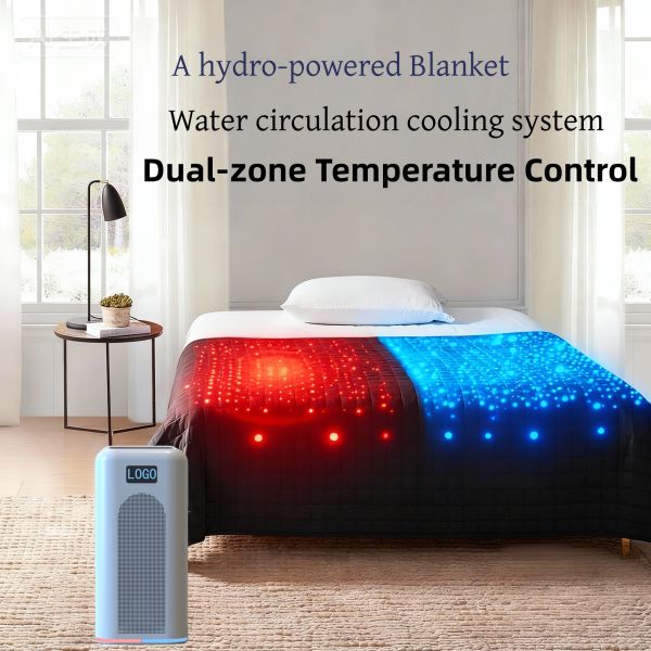 Cooling Blanket With Dual Zone Climate Control System For Precise Temperature Regulation And Enhanced Deep Sleep Comfort