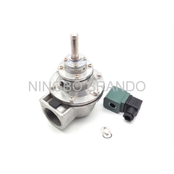 2.0Kg Weight Green Coil solenoid operated valve , pneumatic electric valve