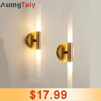 Luxury Wall Lamp Bedside Background Lamp Home Decoration Modern Led strip Crystal mirror headlights(WH-MR-84)