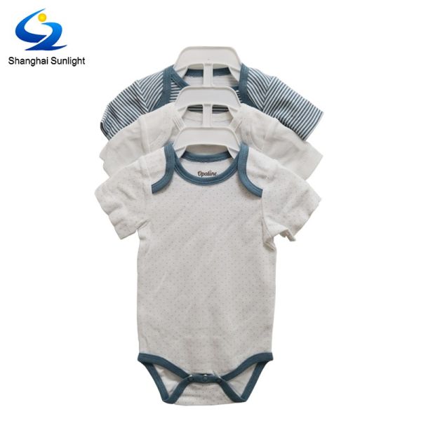 7 Days Sample Order Lead Time Supported Style Short Sleeve Baby Rompers with Button