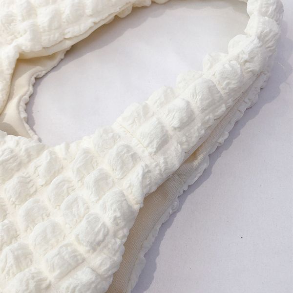 Новый женский облачный пуф цветок плечевая сумка женский летний холст простая сумочка