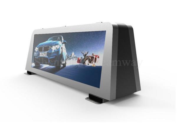 Full Color Taxi LED Display Digital Signage 5mm Pixel Pitch Customized Design