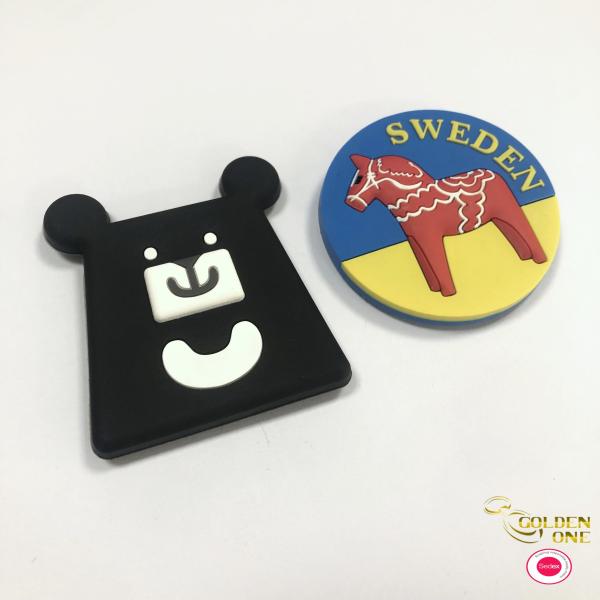 Wholesale Custom Logo Stylish 3D PVC Promotional Decorative Refrigerators Magnet Soft Rubber Fridge Magnets With Bottle Opener