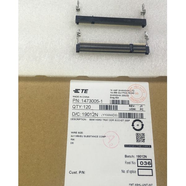 1-1473005-1 TE Connectivity AMP Разъемы SODIMM DDR SDRAM Socket