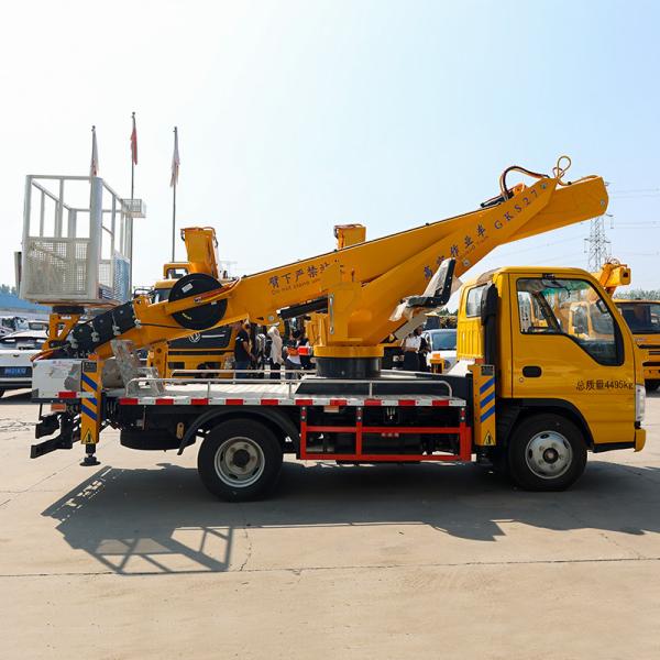 Caminhão Plataforma Elevatória Hidráulica Diesel 6*4 27m Plataforma de Trabalho Aérea Montada em Caminhão com Caçamba Automática Euro 6