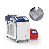 Máquina de solda a laser de fibra compacta com comprimento focal de 100 mm para solda de precisão