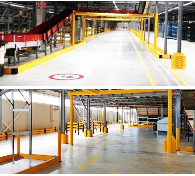 Керб прямые барьеры стойка конечный охранник стойка вертикальная защитный барьер безопасности противосопротивление ограждения