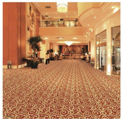 Jacquard PVC Commercial Flooring / Waterproof PVC Flooring Various Color