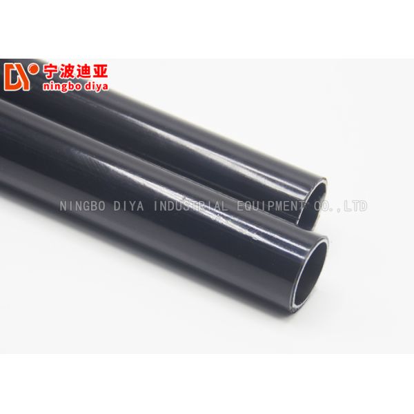 ESD Black Anti Static Tubing , Plastic Coated Pipe Upright Frame Structure
