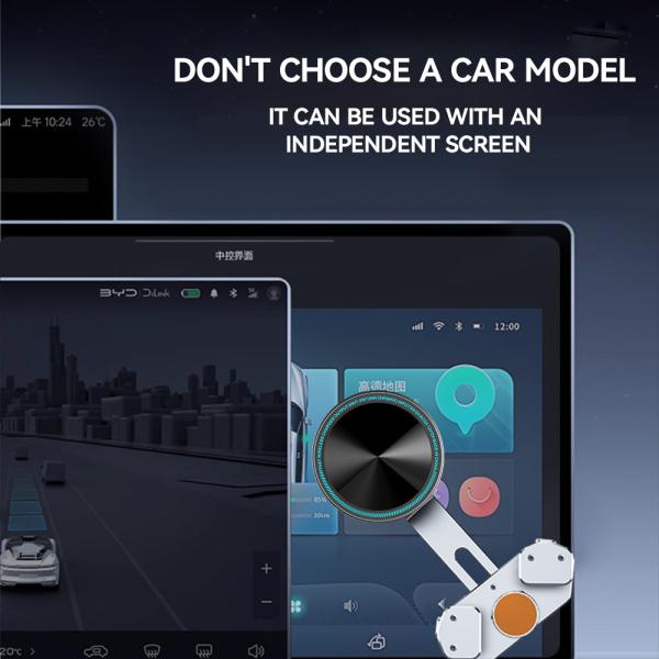 Innovative Metal Magnetic Wireless Charger Car Phone Holder For Automotive With Wireless Charging Station And Ambient Ligh
