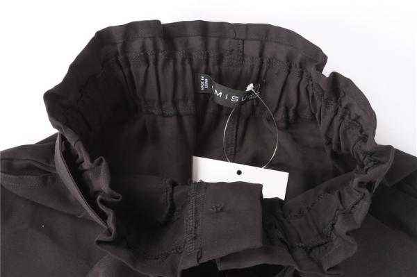 Bandage Design Ladies Summer Black Shorts 92% Viscose 8% Polyester