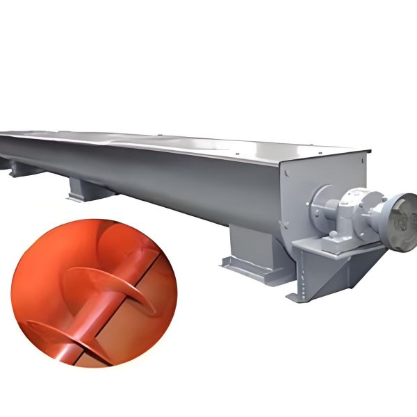 Flexible Industrial Carbon Steel Airtight Screw Powder Conveyor with Multiple Loading Points