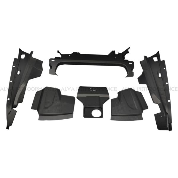 Excellent Fitment Dry Carbon Fiber Engine Cover Replacement Component Audi R8 2020 Plus Condition