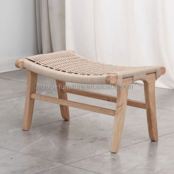 Wooden Ottoman Stool Perfect for Home Office Furniture and Customization Options
