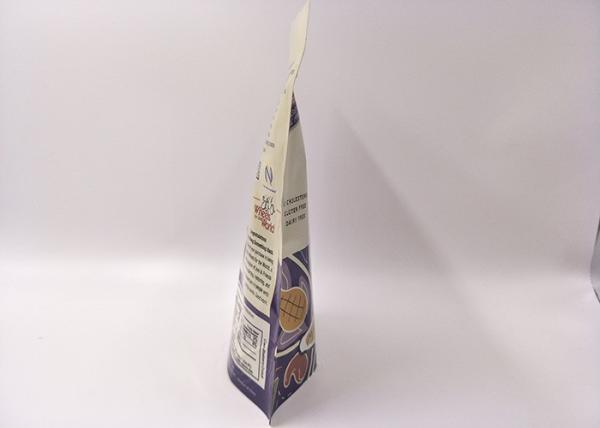 Zipper Lock Stand Up Pouch Packaging , Water Proof Blueberry Crunch Aluminium Foil Pouch