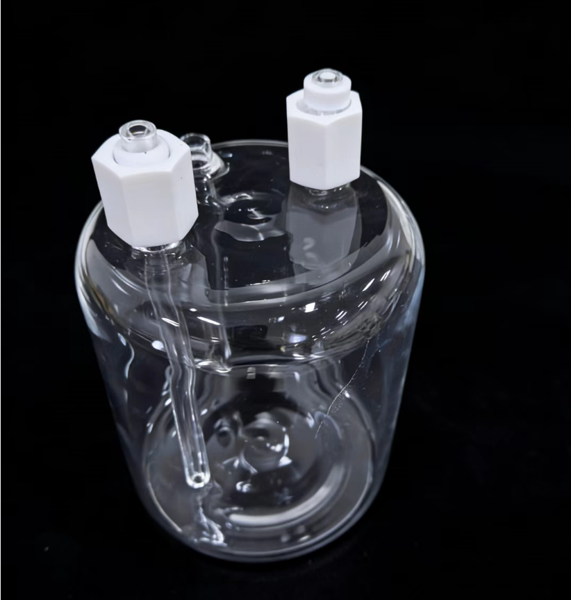 Transparent Quartz Bottle High Temperature Corrosion Resistant for Industrial Lab Experiments