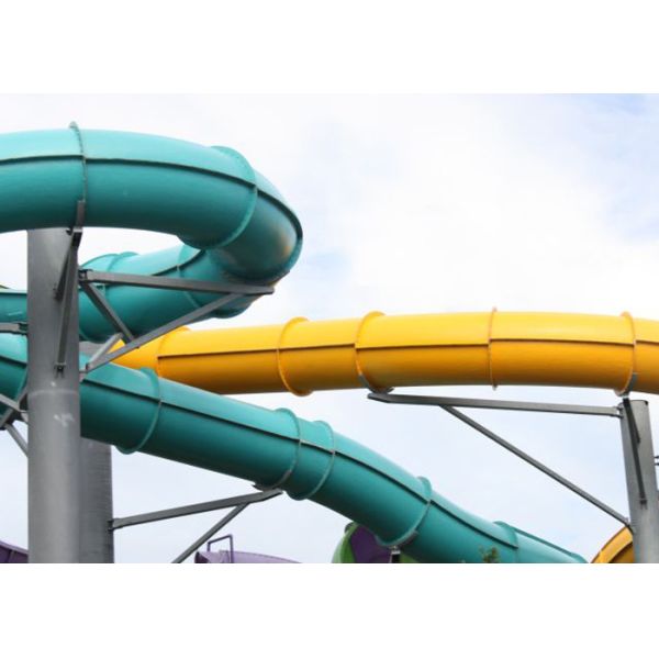 Outdoor Aqua Play Adult Swimming Pool Spiral Water Slides