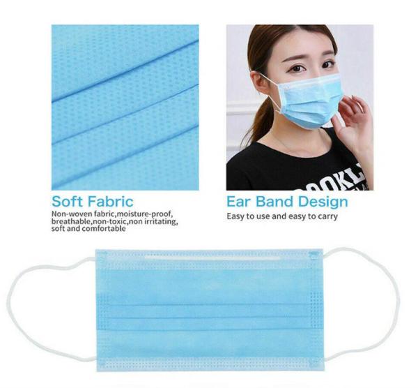 Dust Proof Disposable Face Mask Outdoor Travel Cycling Germs Pollen Prevent