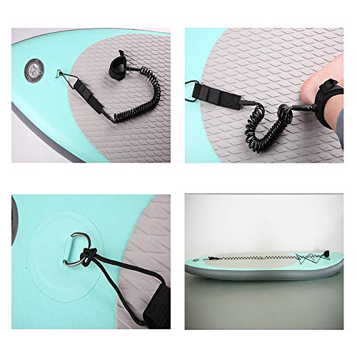 Comfortable Ankle Straps 7mm 10ft SUP Coil Leash