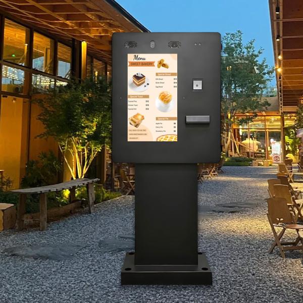Camera Microphone POS Printer QR Code Scanner Outdoor Self Service Payment Kiosk