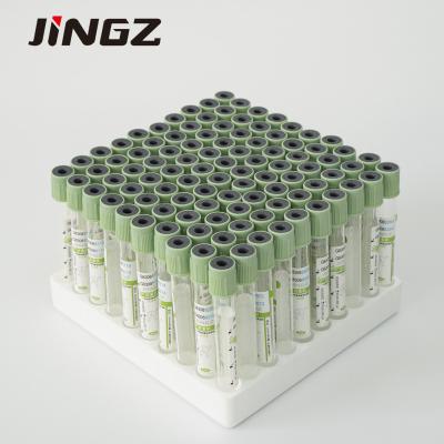 tube de dessus de vert d'héparine de sodium de 13*75mm