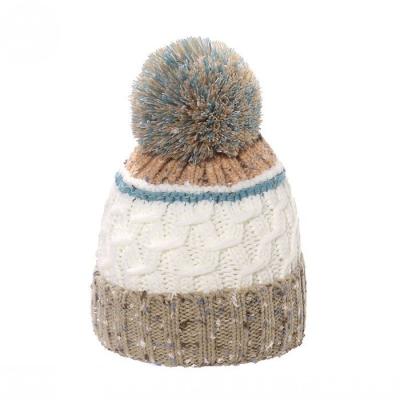 Customized Eco Friendly Accessories RPET Knitted Beanie Hat With Pompon Support OEM Service And Fair Trade Approved